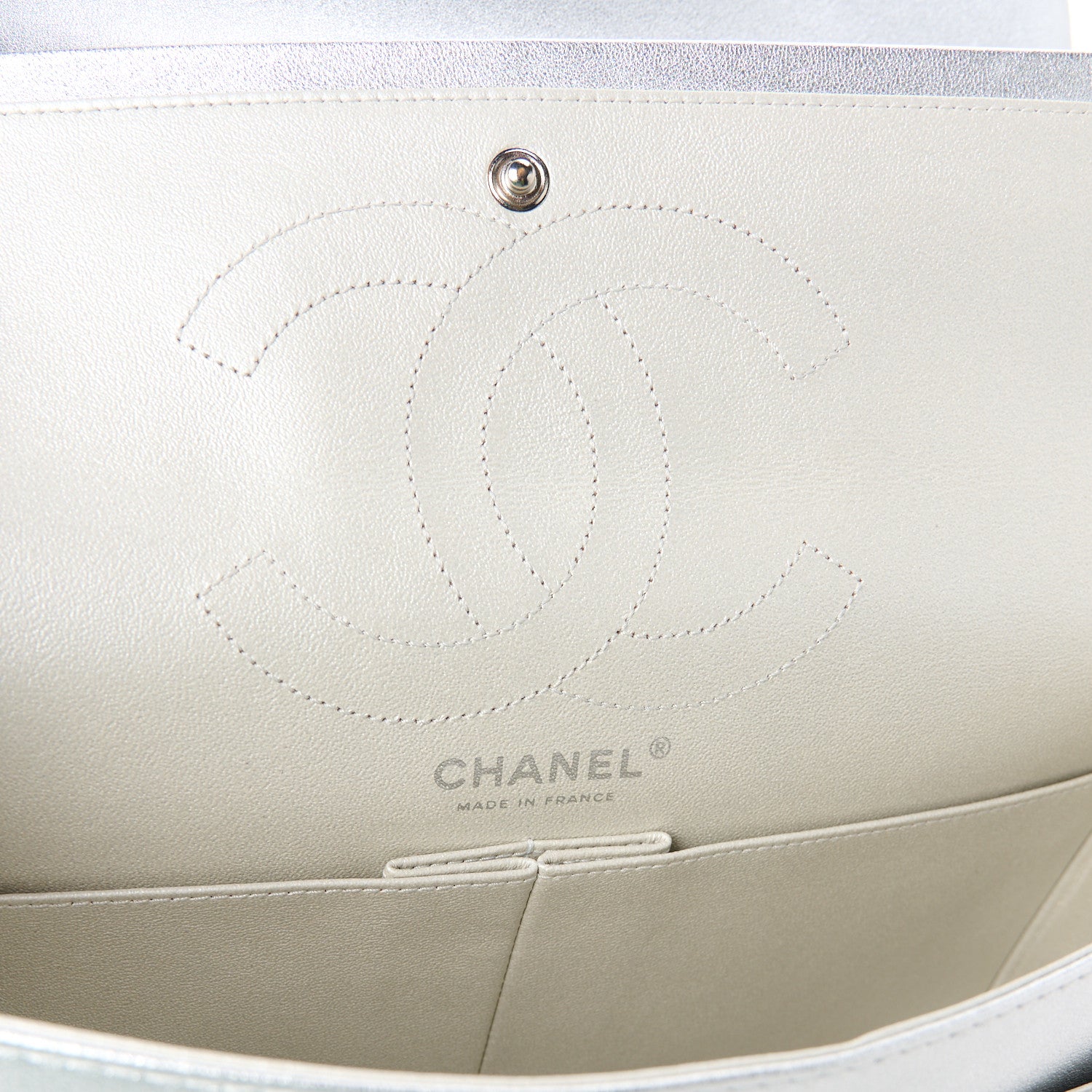 Chanel Metallic Lambskin Quilted 2.55 Reissue 226 Flap Silver 6 of 10