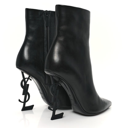 Saint Laurent Calfskin Opyum Ankle Boots 39 Black 5 of 10