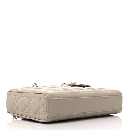 Christian Dior Lambskin Cannage Medium Lady D-Joy Sand 4 of 8