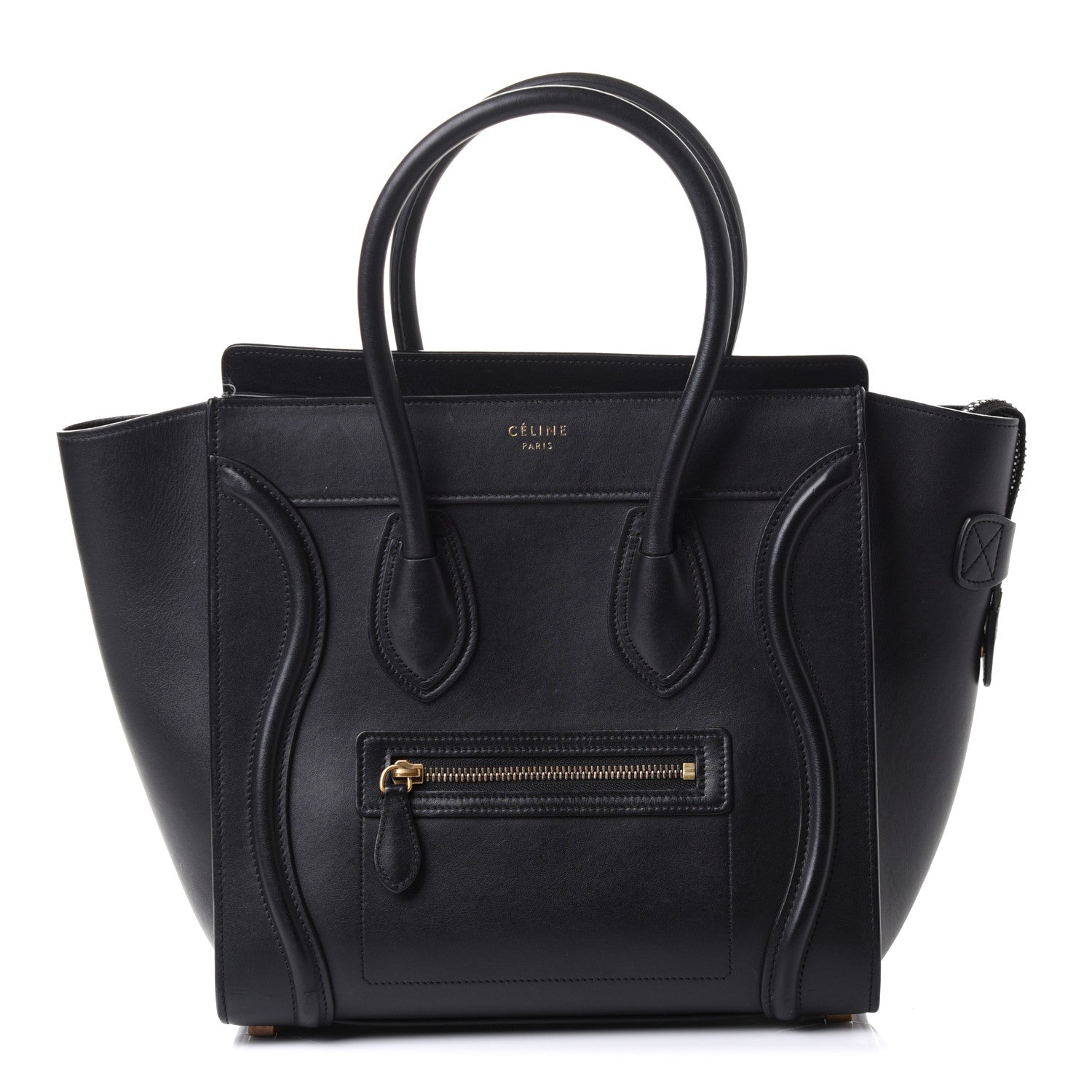 Celine Smooth Calfskin Micro Luggage Black 1 of 10