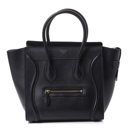 Celine Smooth Calfskin Micro Luggage Black 1 of 10