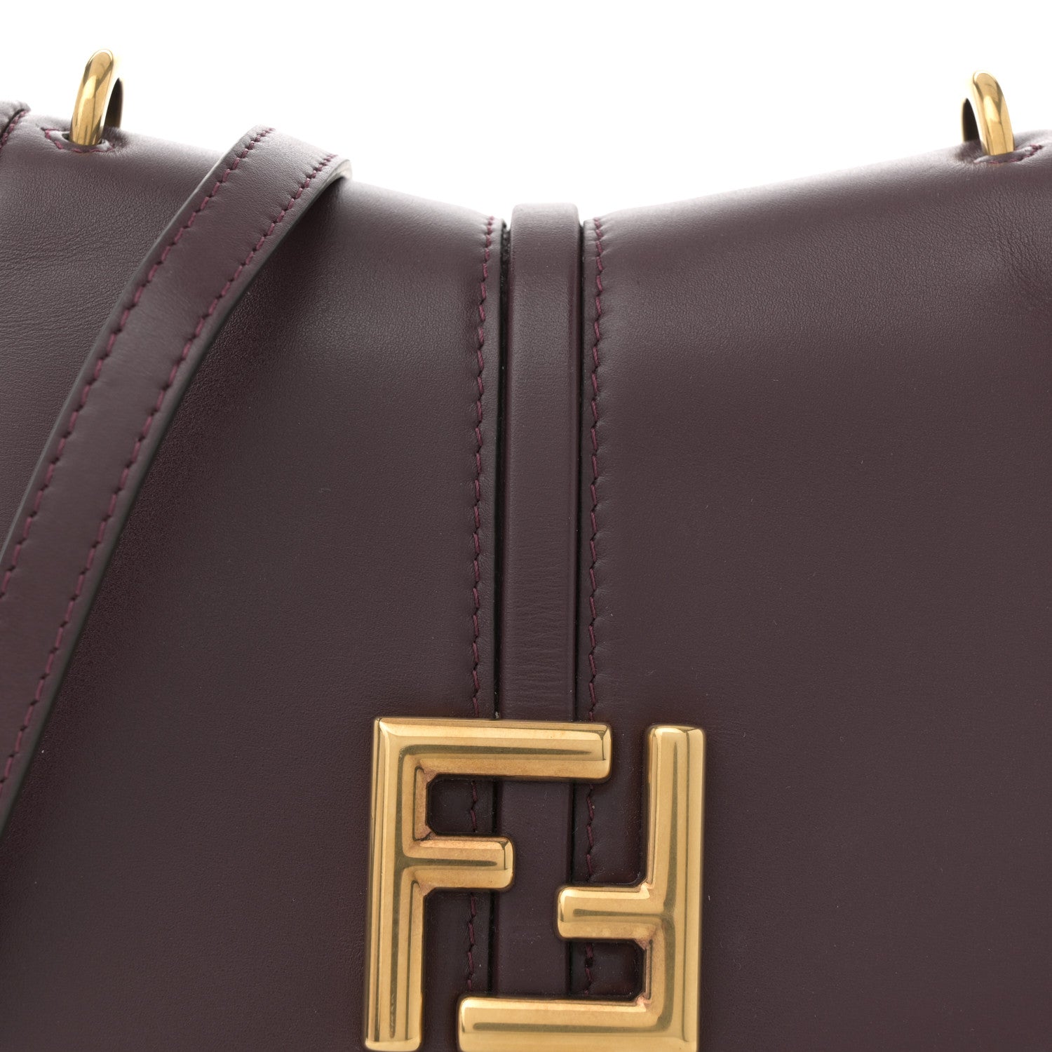 Fendi Vitello Brenta Cher Small Fendi C'mon Granata 7 of 9