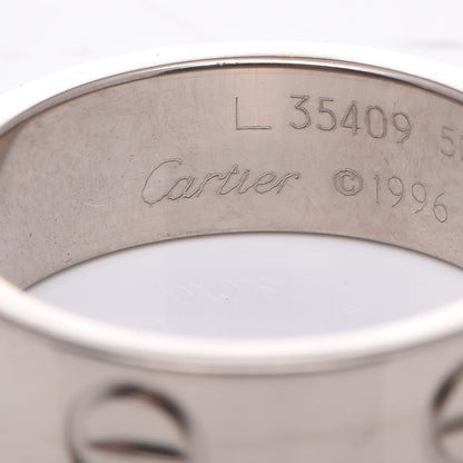 Cartier 18K White Gold 5.5mm LOVE Ring 50 5.25 4 of 6