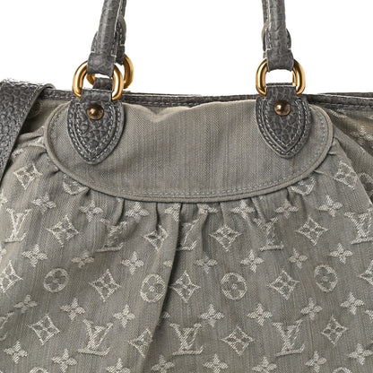 Louis Vuitton Denim Neo Cabby MM Grey 6 of 8