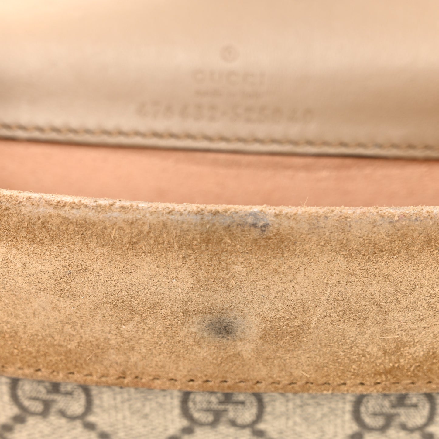 GG Supreme Monogram Super Mini Dionysus Shoulder Bag Taupe