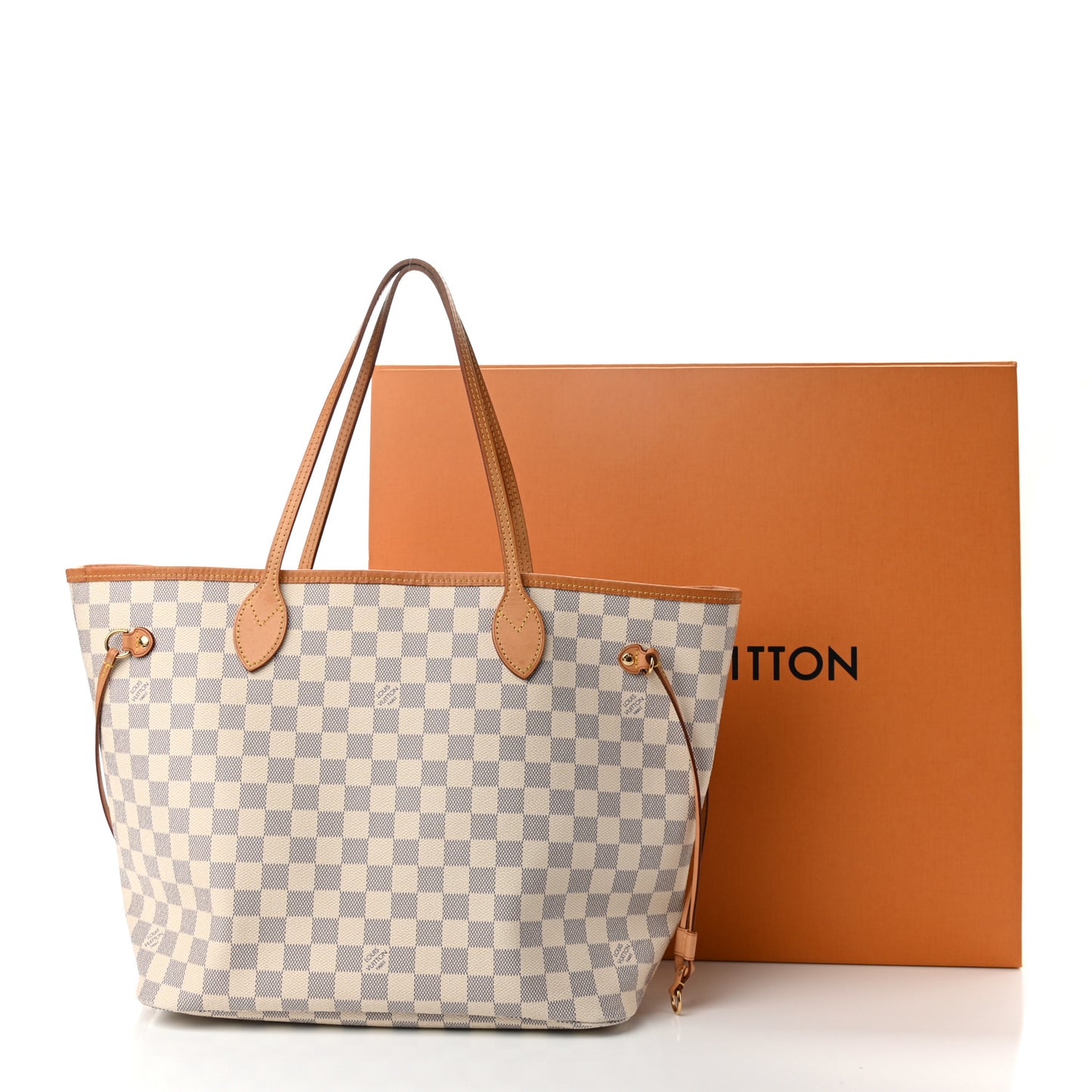 Damier Azur Neo Neverfull MM Rose Ballerine