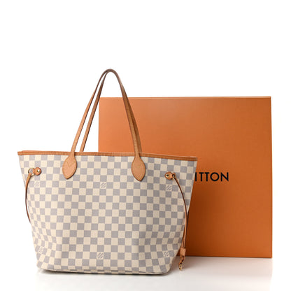 Louis Vuitton Damier Azur Neo Neverfull MM Rose Ballerine 10 of 13