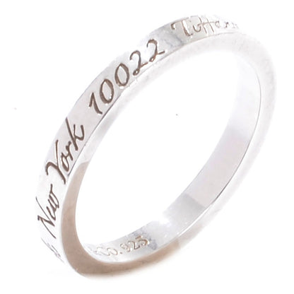 Tiffany Sterling Silver Notes Narrow Ring 7.5 1 of 6