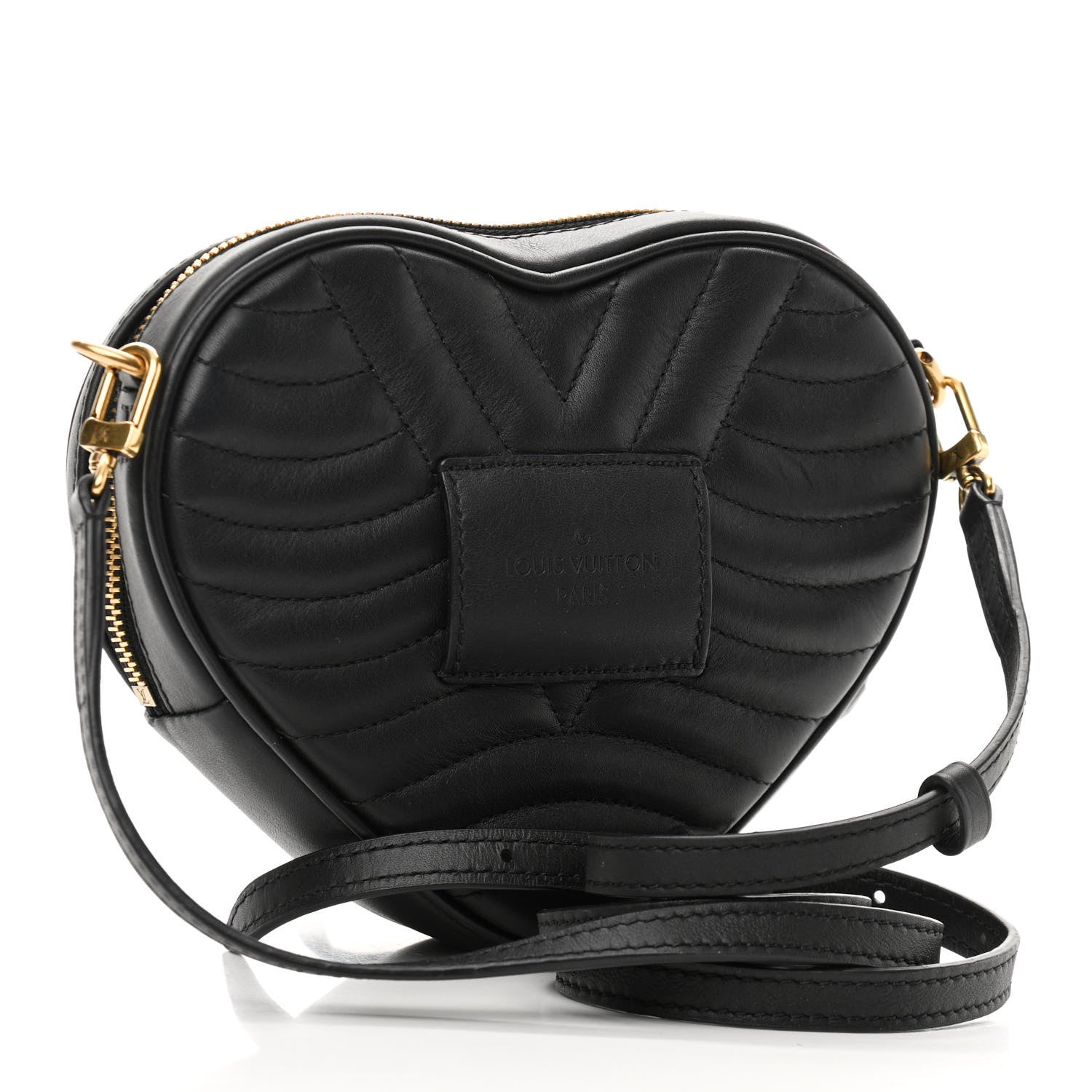 Louis Vuitton Calfskin New Wave Heart Bag Black 3 of 10