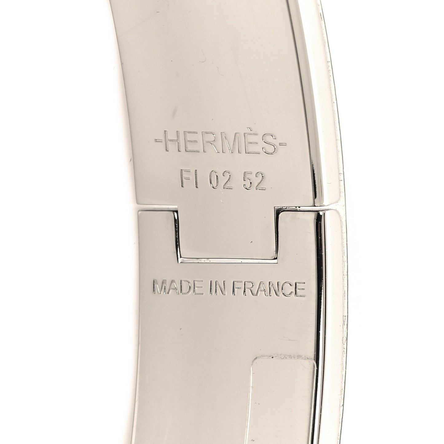 Enamel Narrow Clic Clac H Bracelet PM Black