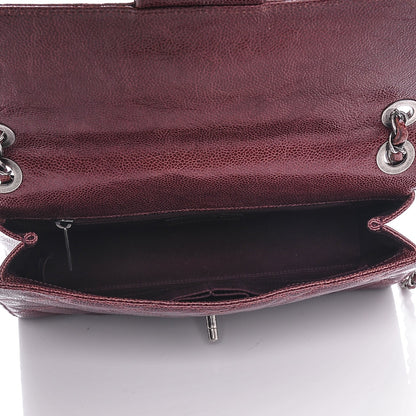 Chanel Crumpled Grained Calfskin Medium CC Crave Flap Bordeaux 5 of 7