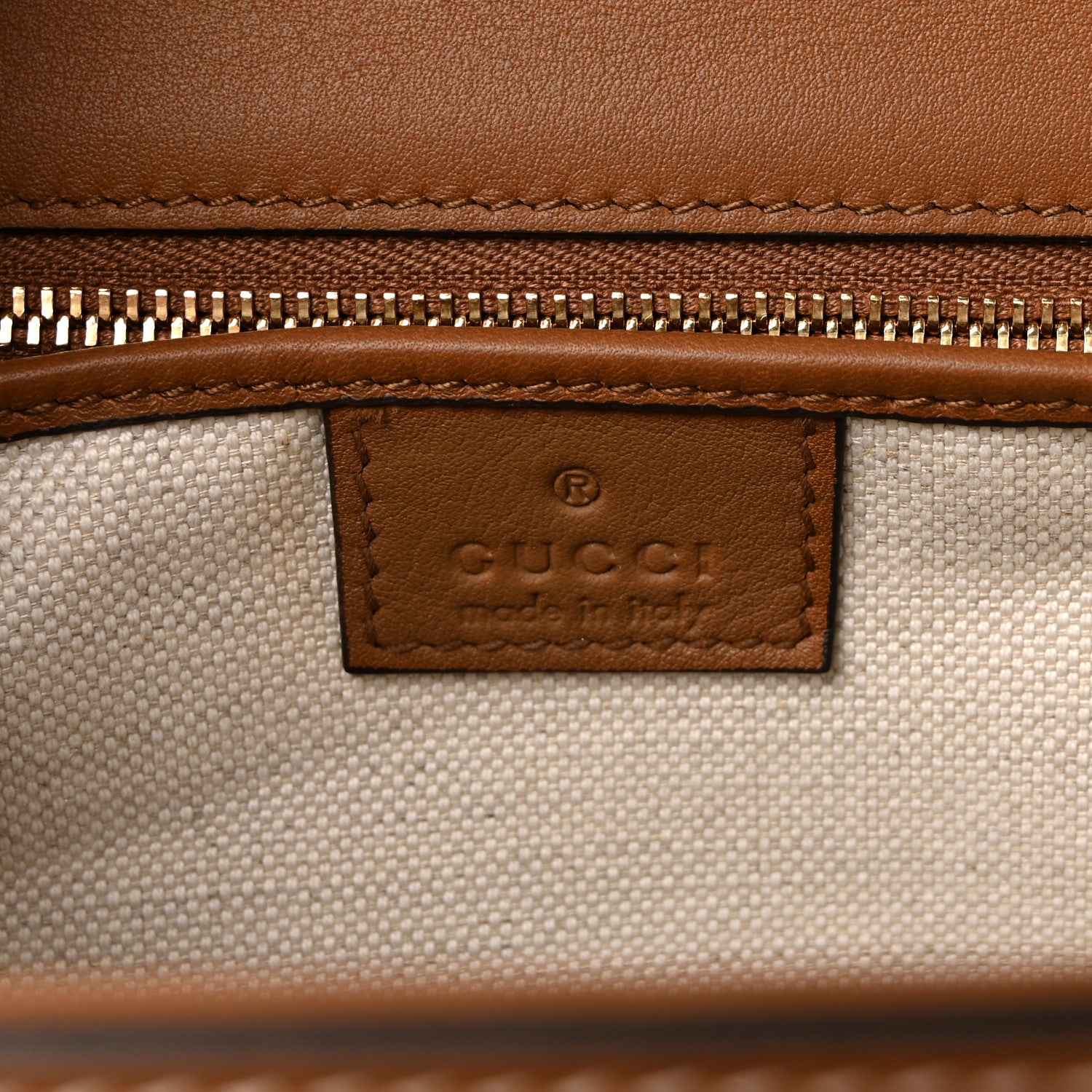 Gucci Raffia GG Supreme Monogram Calfskin Small Bamboo 1947 Top