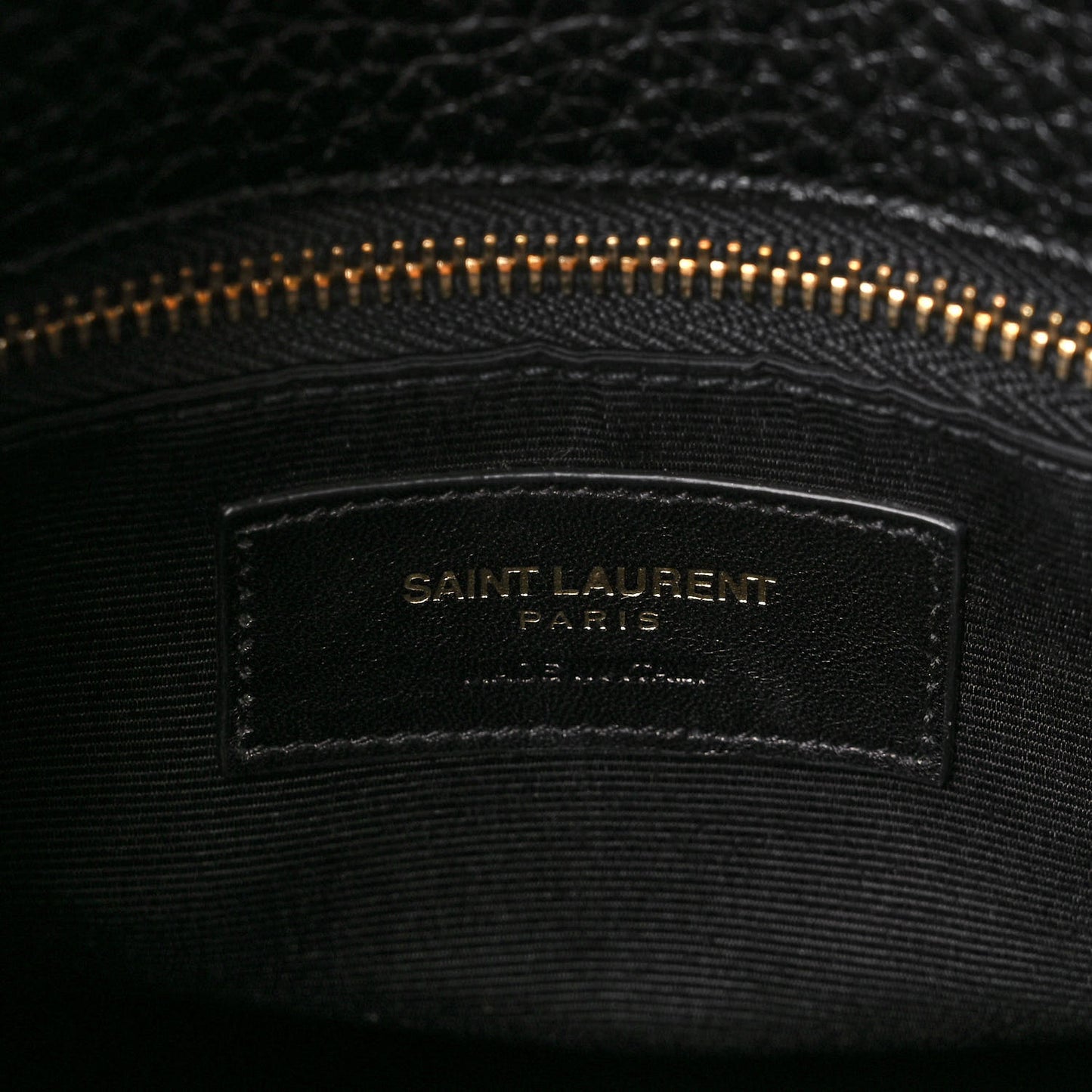 Grained Calfskin Small Sac De Jour Black