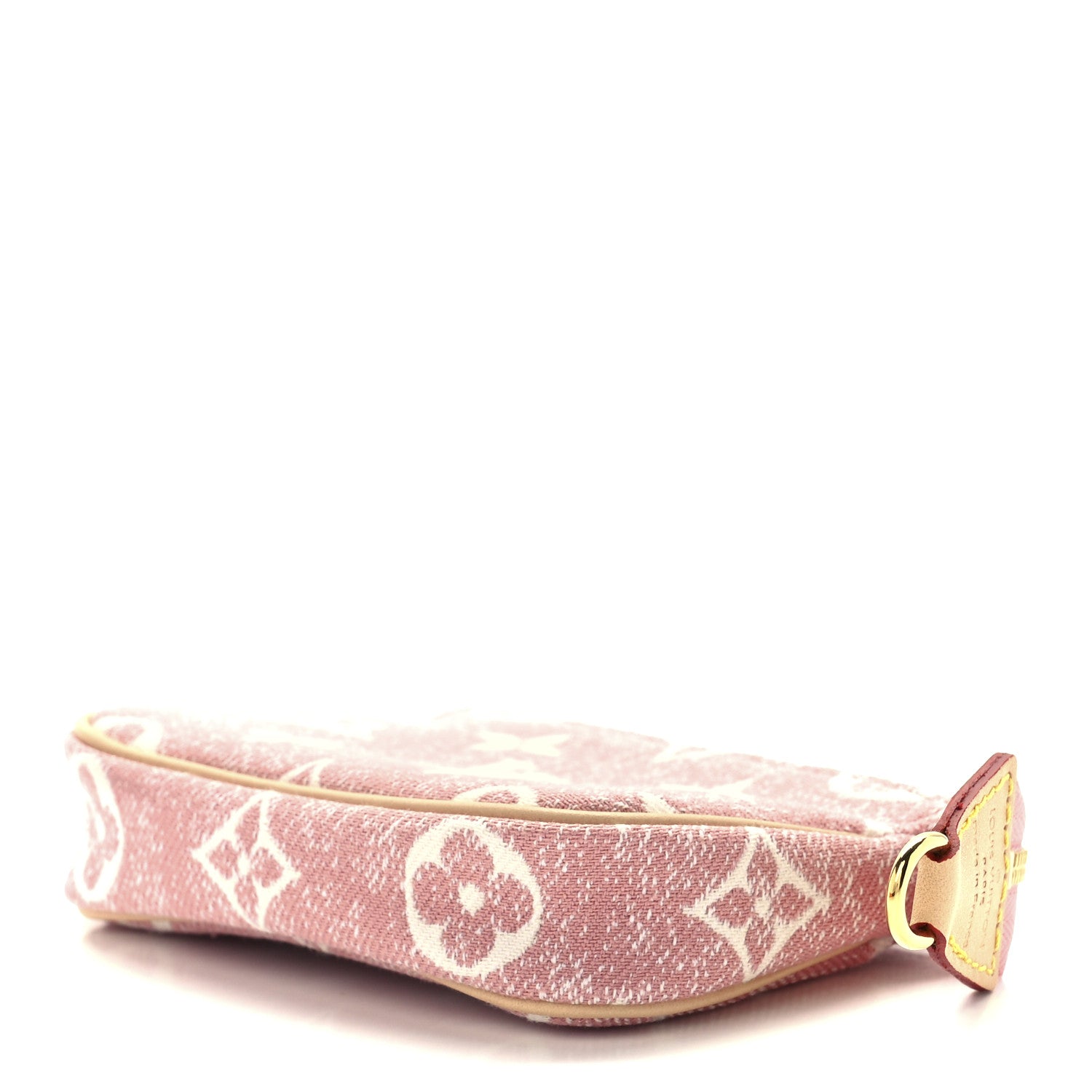 Louis Vuitton Denim Jacquard Monogram Micro Pochette Accessories Rose 8 of 11