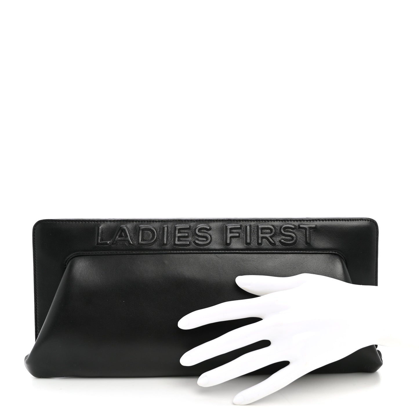 Lambskin 5x5=CC Clutch Black