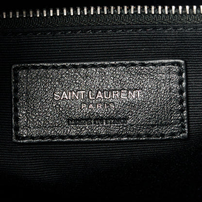 Saint Laurent Crinkled Calfskin Matelasse Monogram Medium Niki Shopper Tote Black 6 of 10