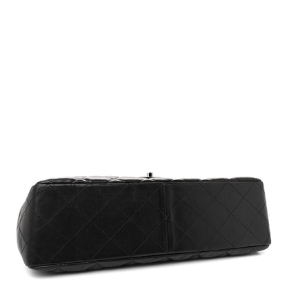Chanel Lambskin Quilted Jumbo Single Flap Black 4 of 14