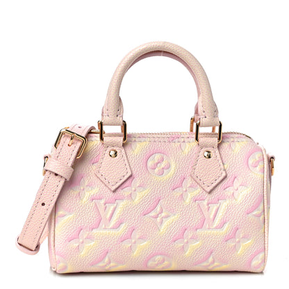 Louis Vuitton Empreinte Monogram Summer Stardust Nano Speedy Pink 1 of 9