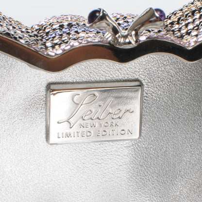 Judith Leiber Austrian Crystal Butterfly Minaudiere Clutch Silver 6 of 6