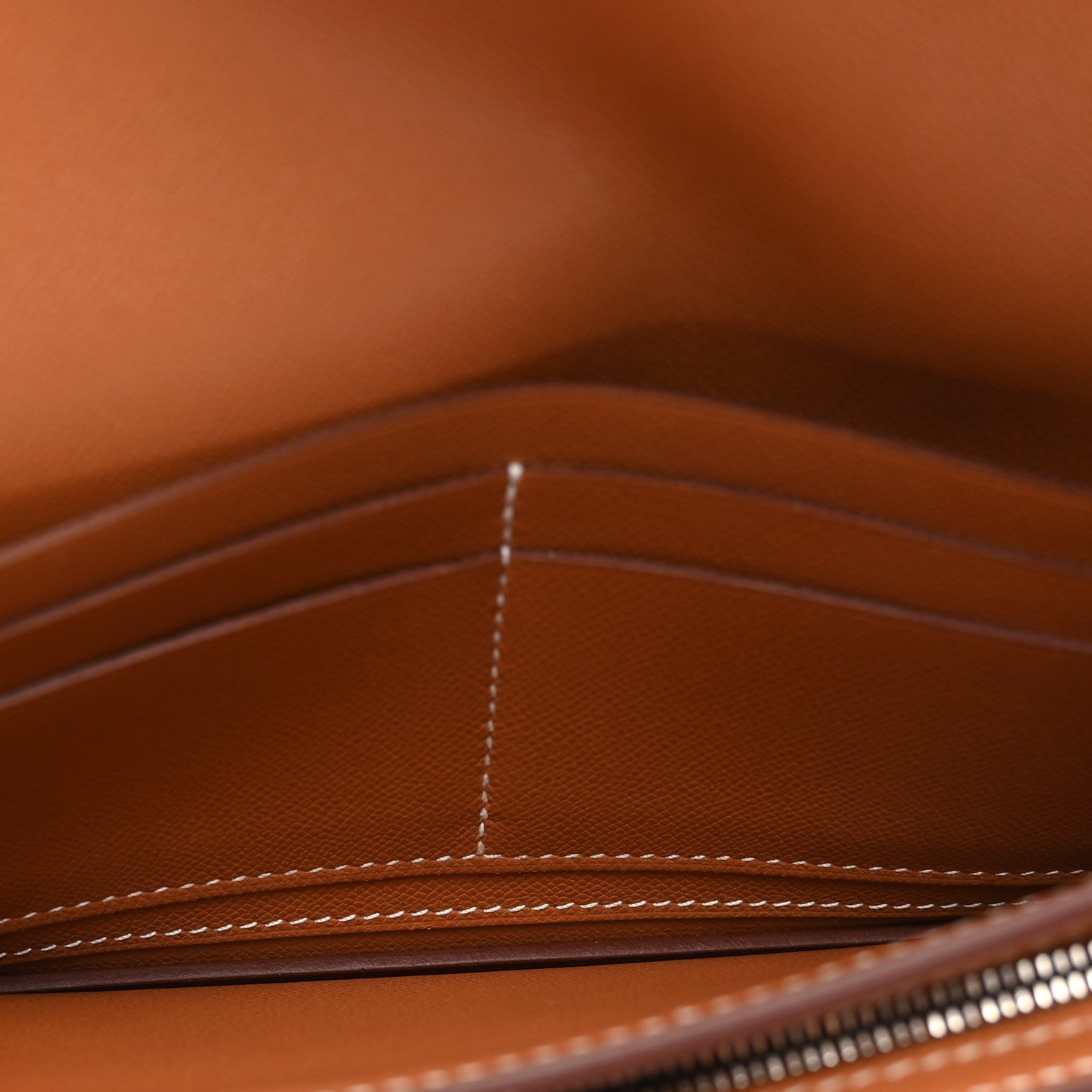 Hermes Madame Calfskin Kelly Pocket Long Wallet Gold 5 of 7