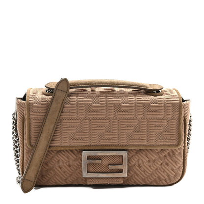 Fendi Technical Fabric FF Midi Chain Baguette Sand 1 of 8