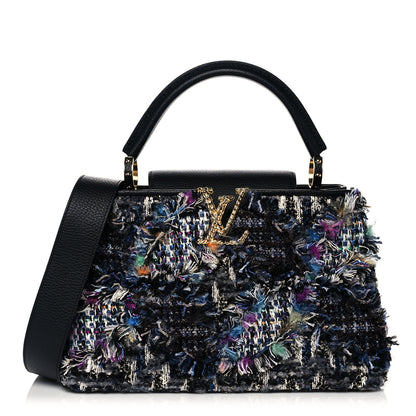 Louis Vuitton Tweed Calfskin Capucines MM Multicolor 1 of 9