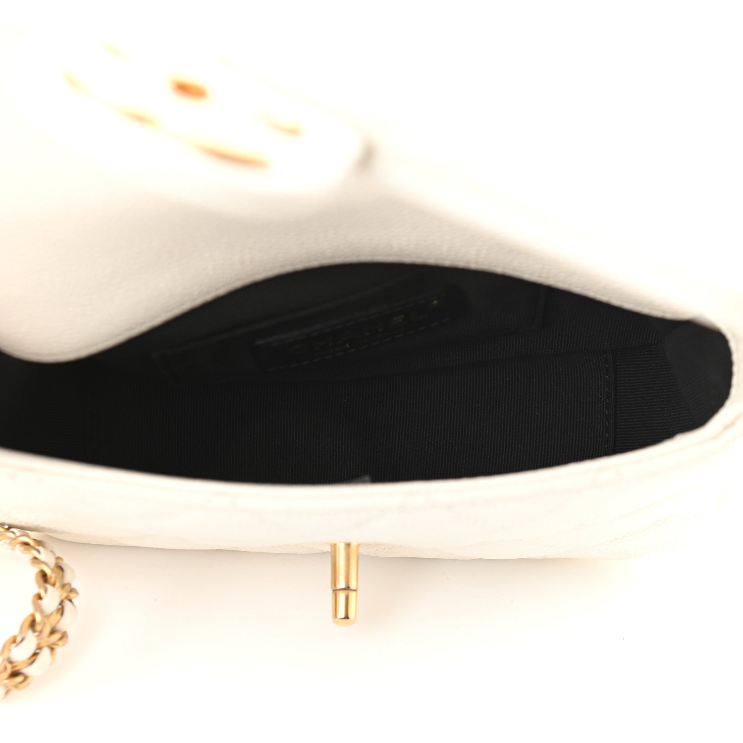 Chanel Caviar Quilted Mini Chain Soul Flap White 5 of 10