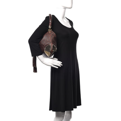 Gucci Guccissima Medium Indy Top Handle Hobo Dark Brown 2 of 9