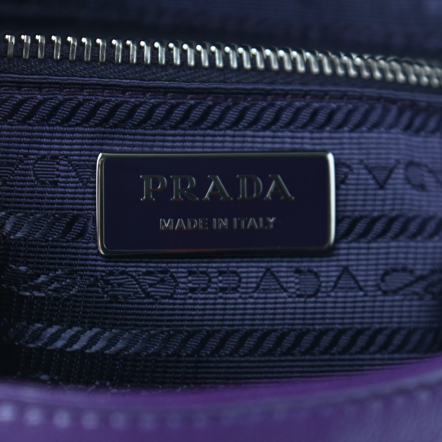 Prada Nappa Padded Signaux Bag Viola 6 of 8