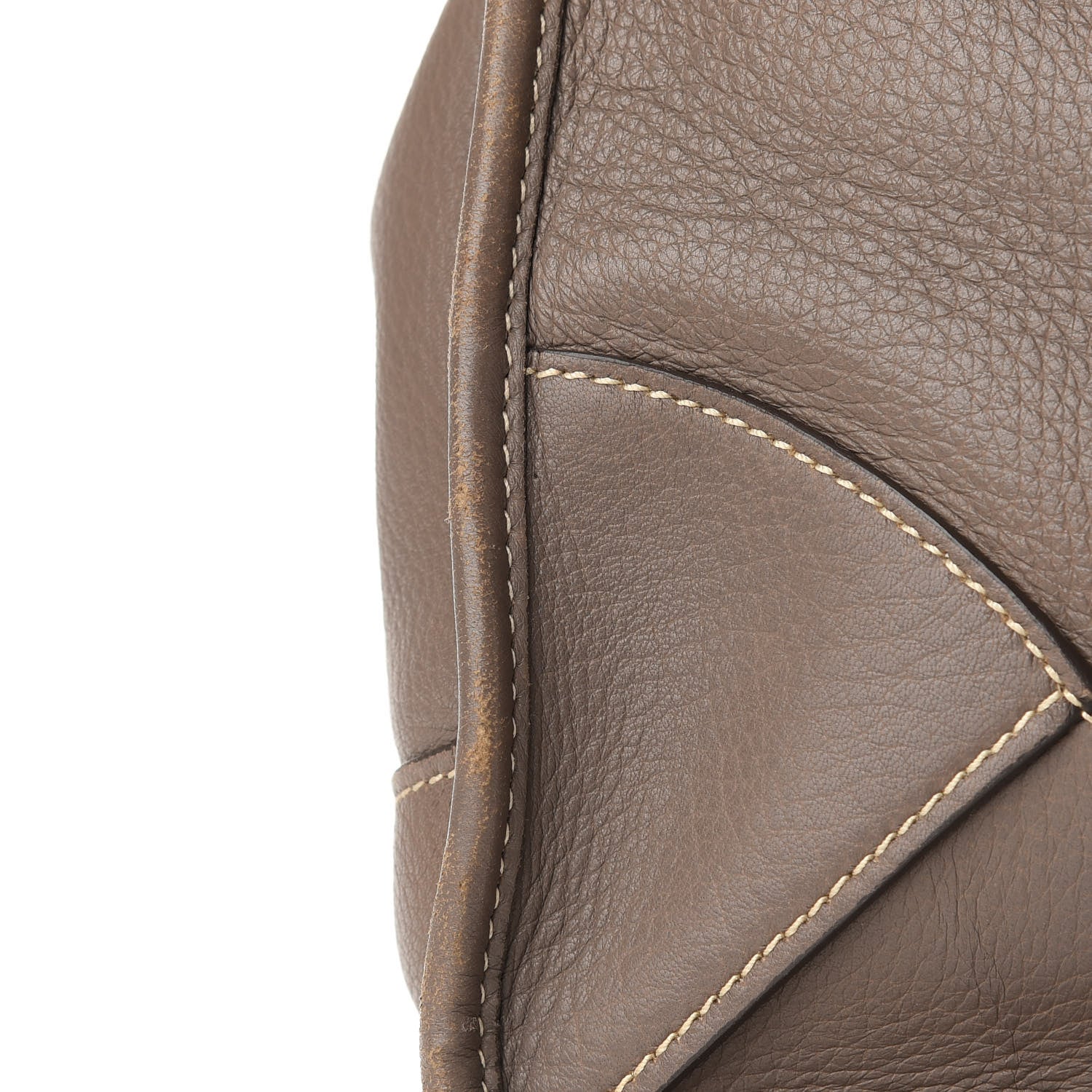 Prada Cervo Deerskin Tote Bambu 11 of 12
