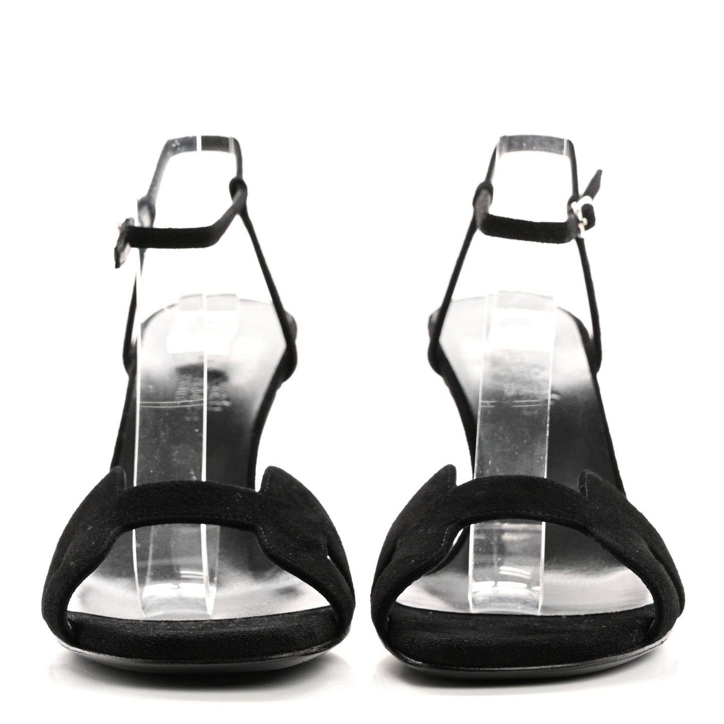 Suede Goatskin Heden 80 Sandals 36.5 Black