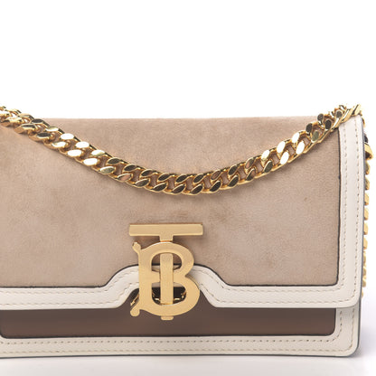 Burberry Suede Calfskin Large Jessie Chain TB Bag Biscuit 9 of 9