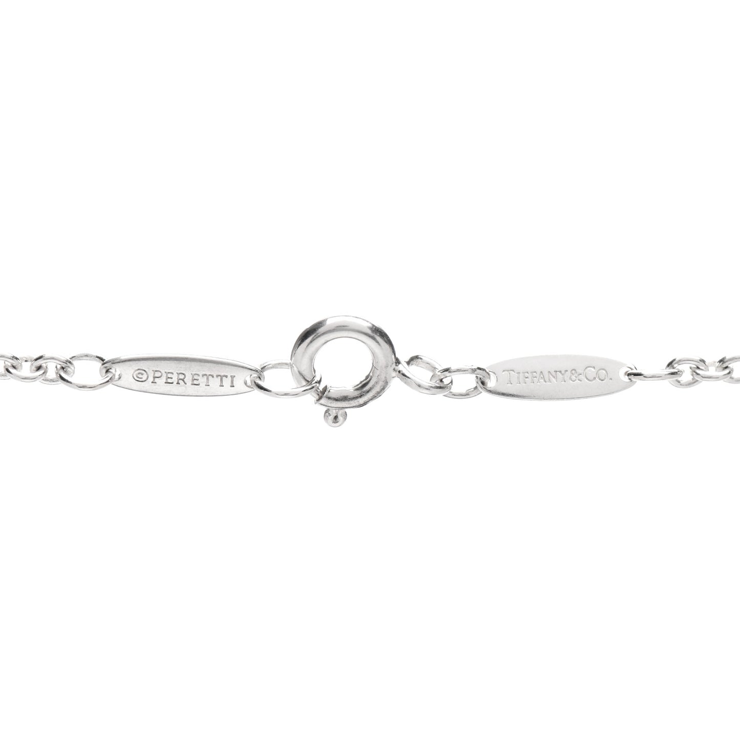 Sterling Silver Elsa Peretti Open Heart Lariat Necklace