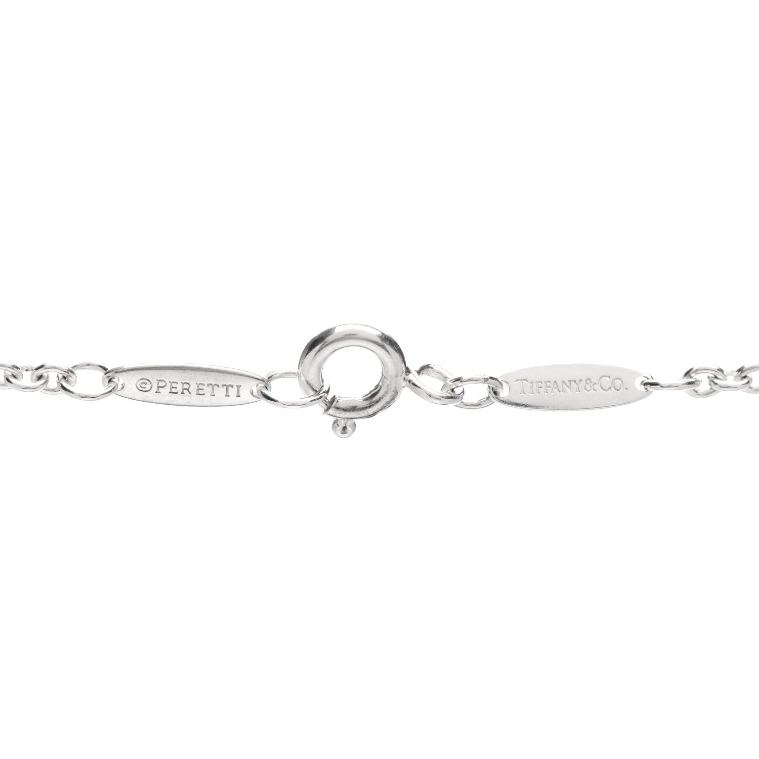 Tiffany Sterling Silver Elsa Peretti Open Heart Lariat Necklace 4 of 4