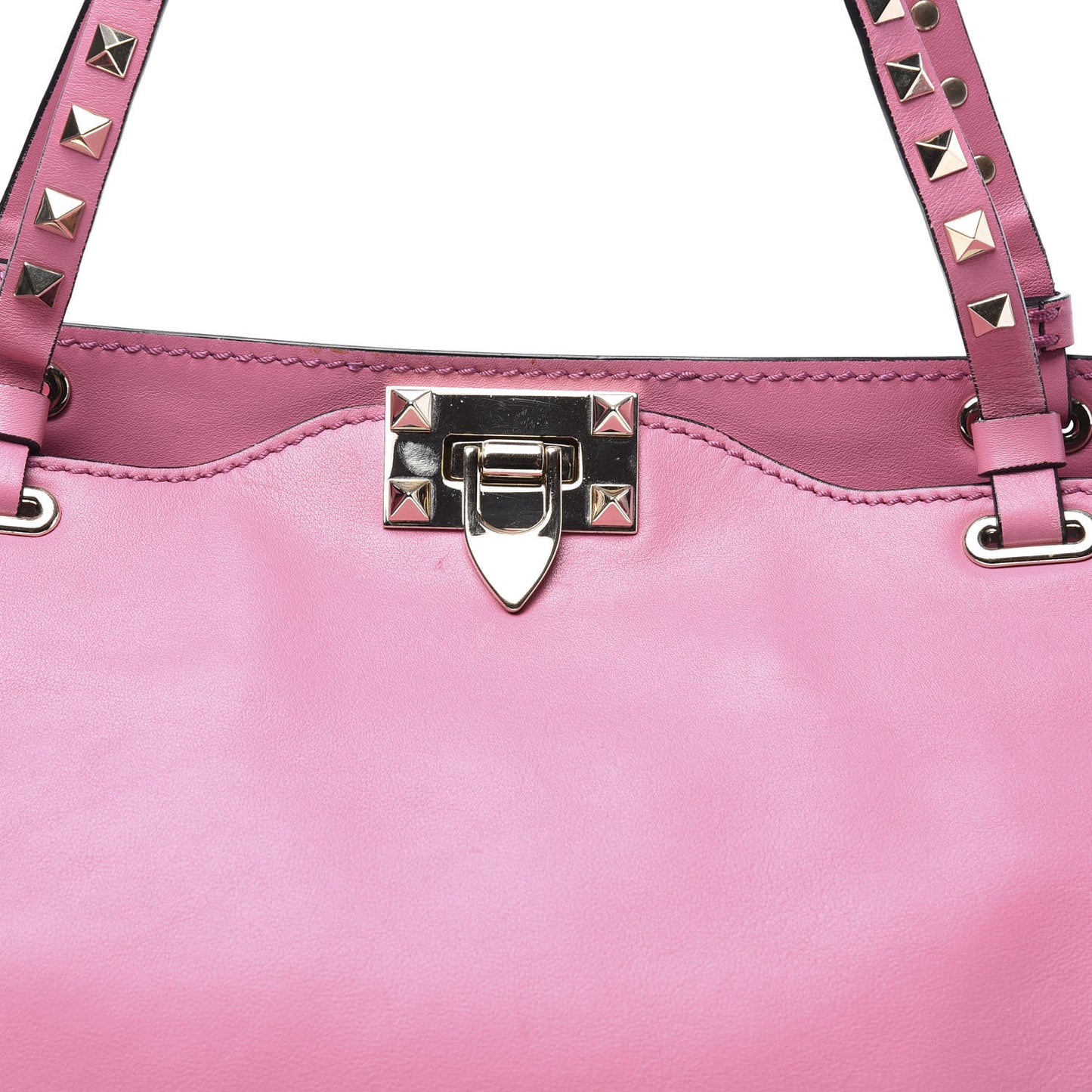 Vitello Medium Rockstud Tote Ninphea