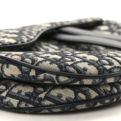Christian Dior Oblique Saddle Bag Blue 8 of 9