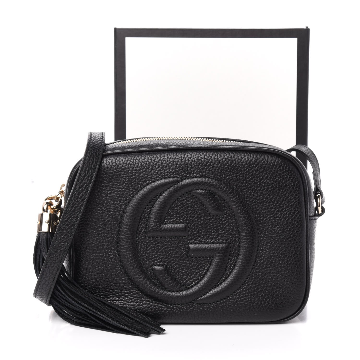 Gucci Pebbled Calfskin Small Soho Disco Bag Black 12 of 12