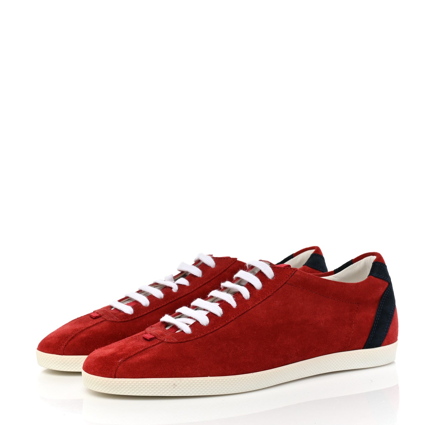Suede Mens Softy Tek Sneakers 8 Red