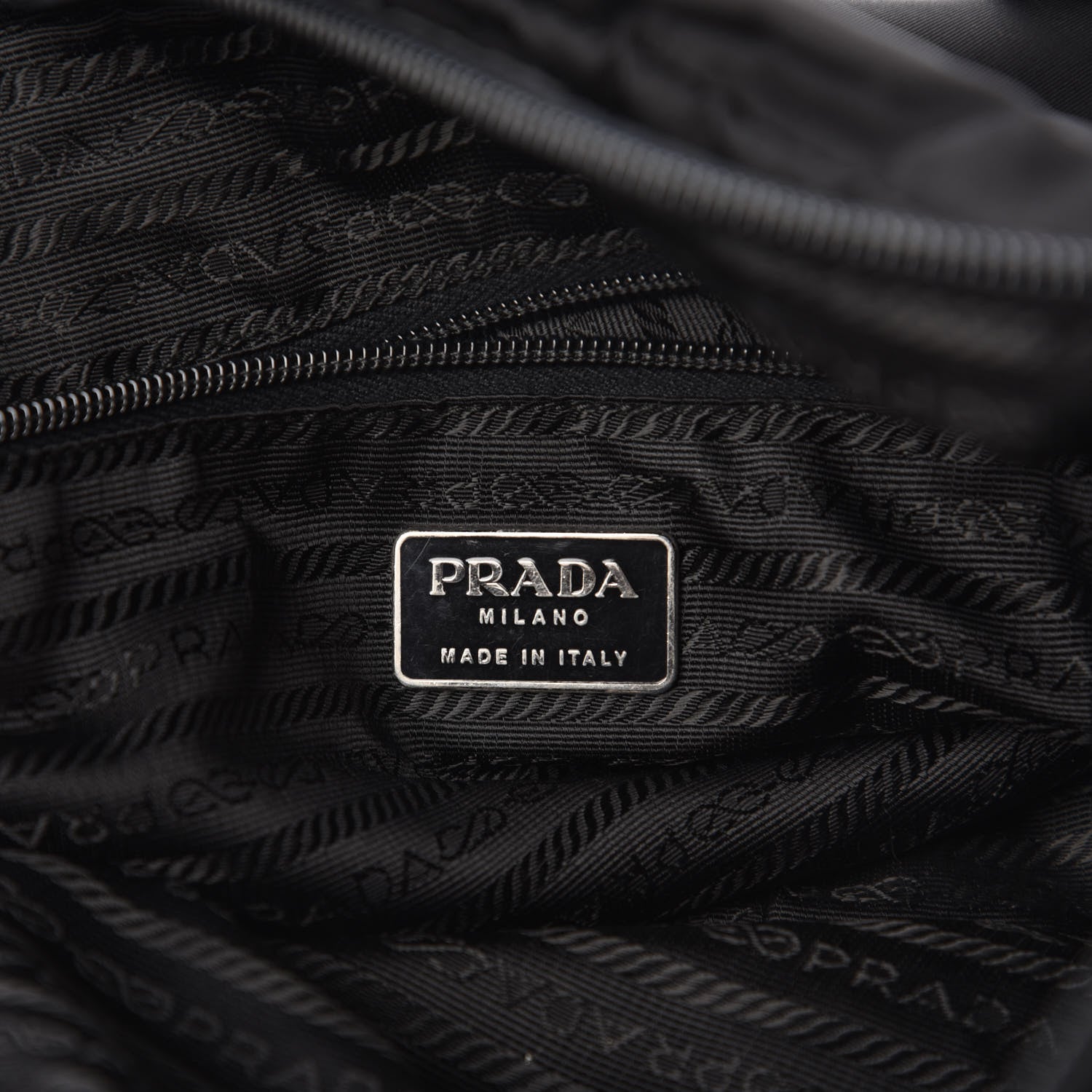 Prada Nylon Vela Messenger Bag Black 8 of 10