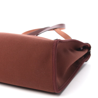 Hermes Vache Hunter Toile Herbag Zip 31 PM Rouge H 8 of 10