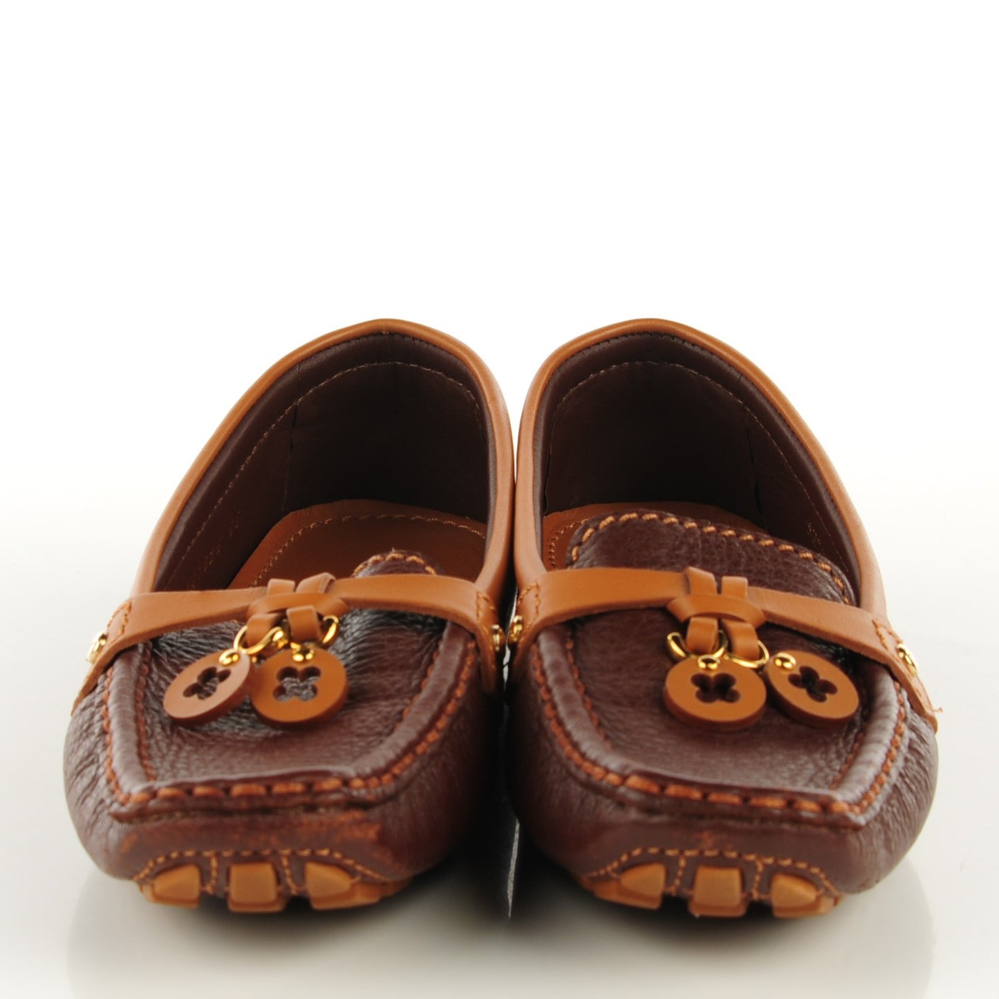 Calfskin Oxford Loafers 36 Brown
