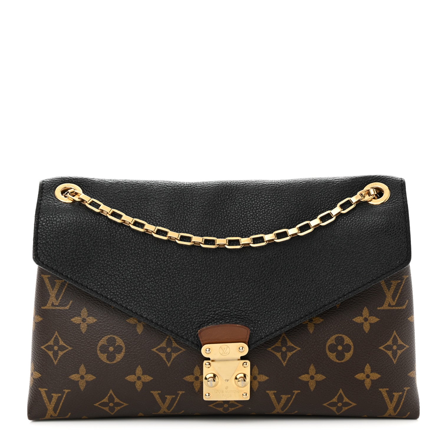 Louis Vuitton Monogram Pallas Chain Black 1 of 15
