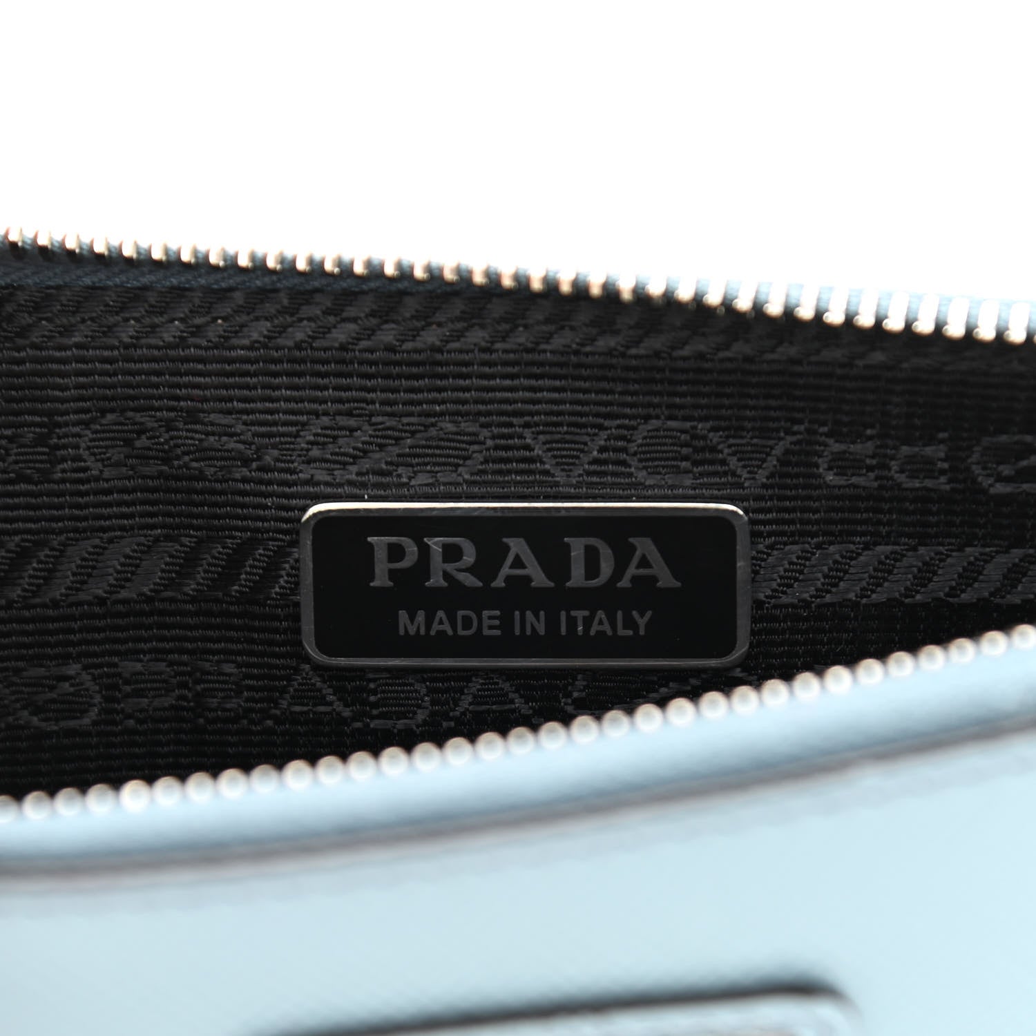 Prada Saffiano Vernice Chain Crossbody Bag Astrale 6 of 8