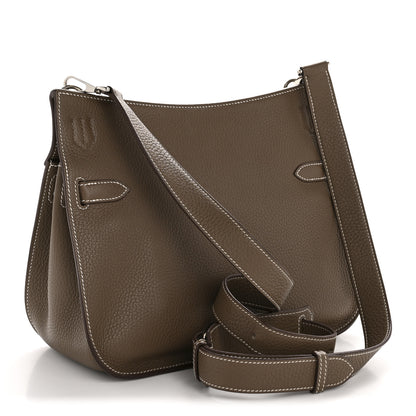 Hermes Taurillon Clemence Jypsiere 28 Etoupe 3 of 11