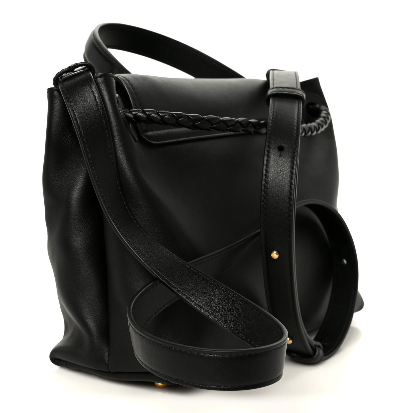 Silky Calfskin Small Ciao Ciao Black