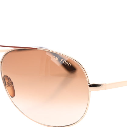 Tom Ford Metal Charles Aviator Sunglasses TF35 Gold 7 of 8