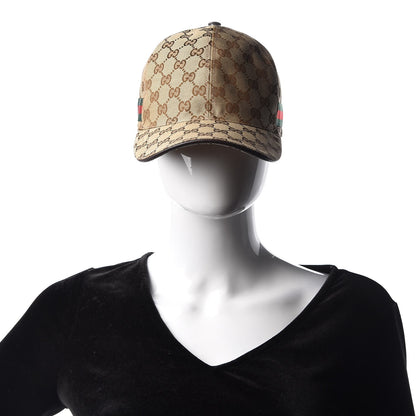 Gucci Monogram Web Baseball Hat L Beige Cocoa 2 of 10