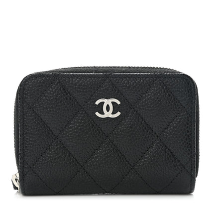 Chanel Caviar Quilted Classic Zipped Coin Purse Black 1 of 8