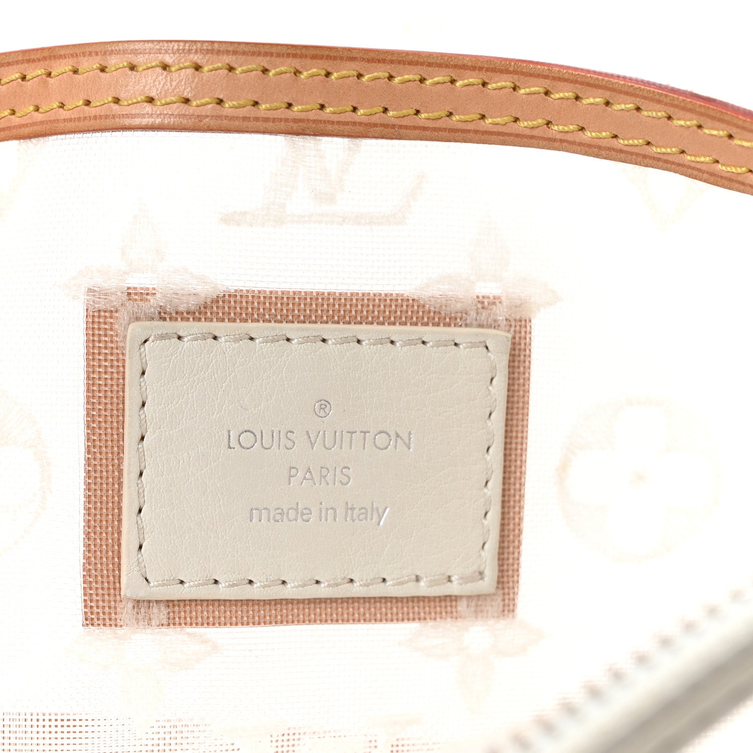 Louis Vuitton Monogram Transparence Transparent Lockit Clutch White 6 of 9