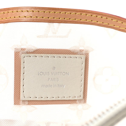 Louis Vuitton Monogram Transparence Transparent Lockit Clutch White 6 of 9